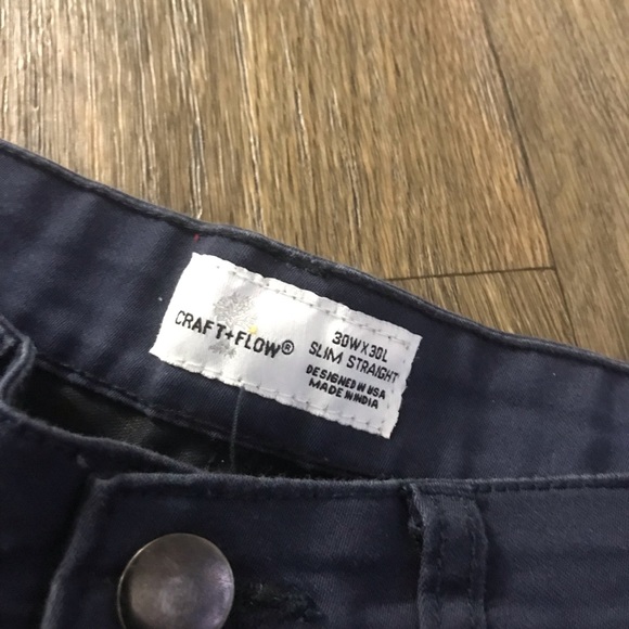 Craft + Flow Mens Pants Slim Straight - Picture 5 of 5